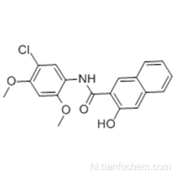 2-नेफ्थैलेनसेराक्सामाइड, एन- (5-क्लोरो-2,4-डाइमिथोक्सीफेनिल) -3-हाइड्रॉक्सी- कैस 92-72-8